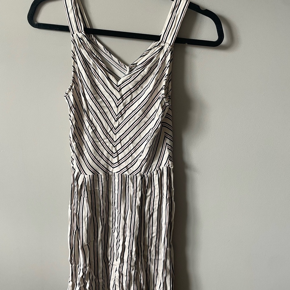 Striped Black and White Dress
